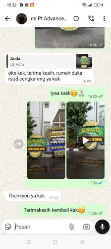Testimonial Papan Bunga Pernikahan kaduela