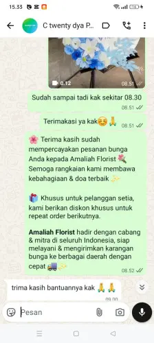 Testimonial Standing Flower kaduela
